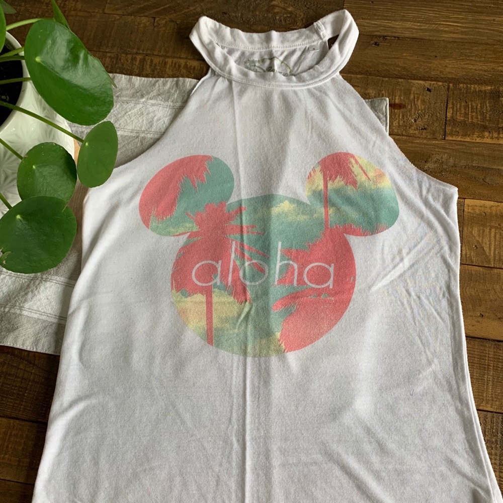 Aloha Mickey Mouse Graphic Tank